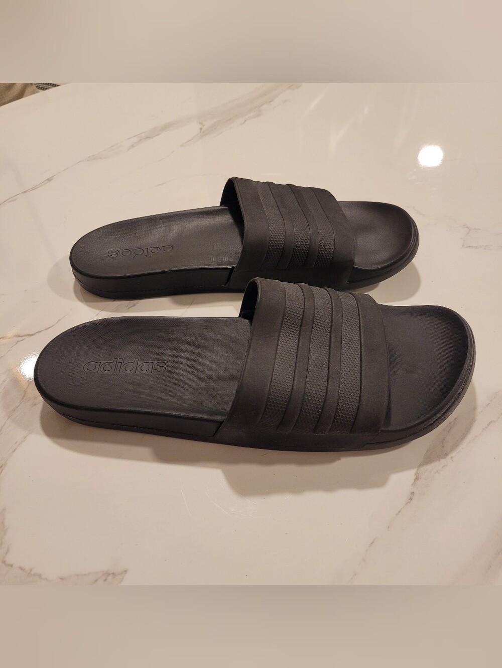 adidas Men’s Black Slide Sandals